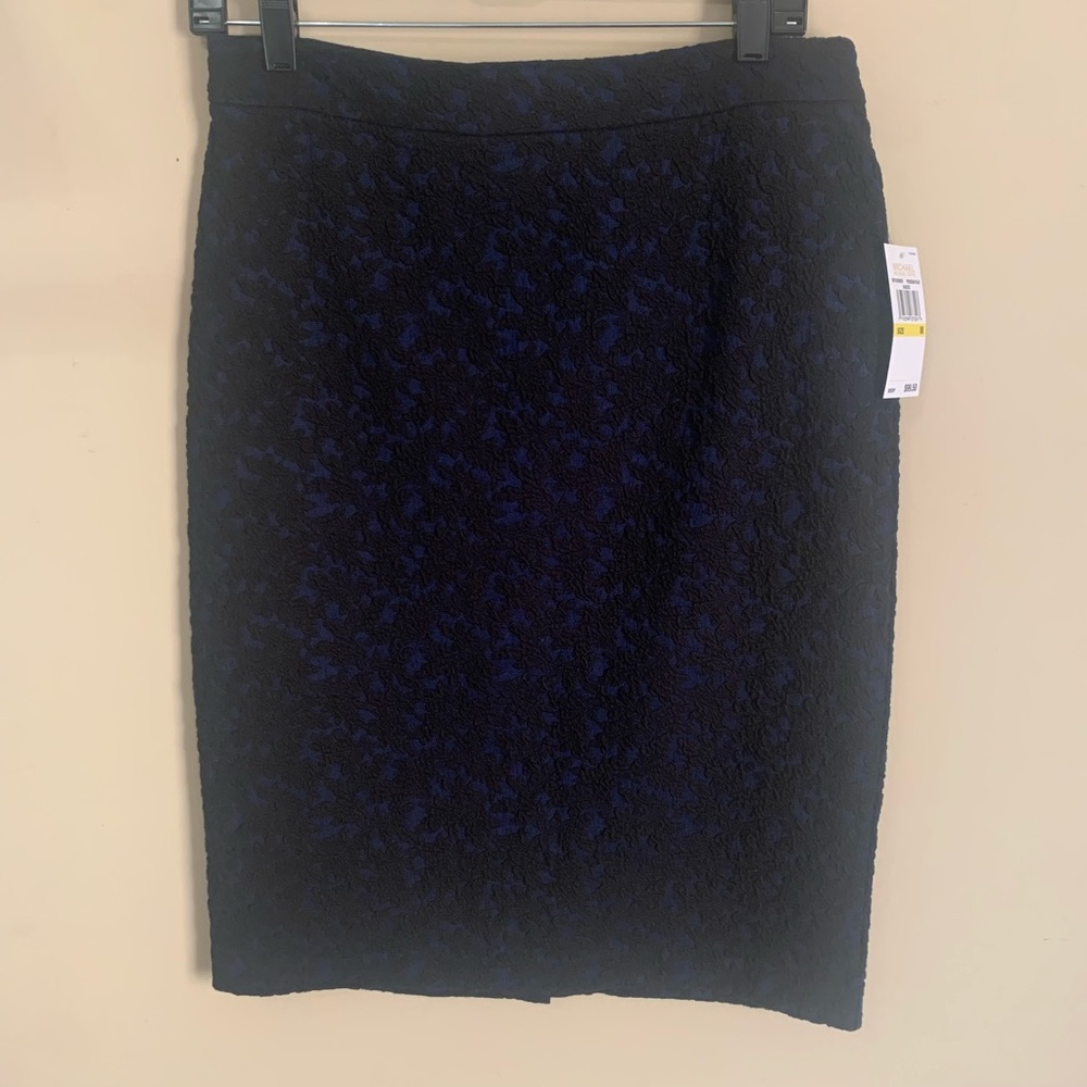 Michael Kors black lace overlay skirt NWT